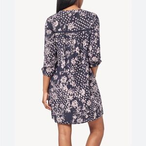 Lilla P Floral 3/4 Sleeve‎ Flowy Dress